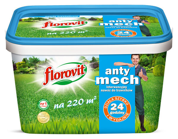 Anty-mech nawóz do trawnika Florovit 4kg na 220 m2
