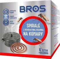 BROS spirale na komary z dekoracyjną osłonką 6 szt.