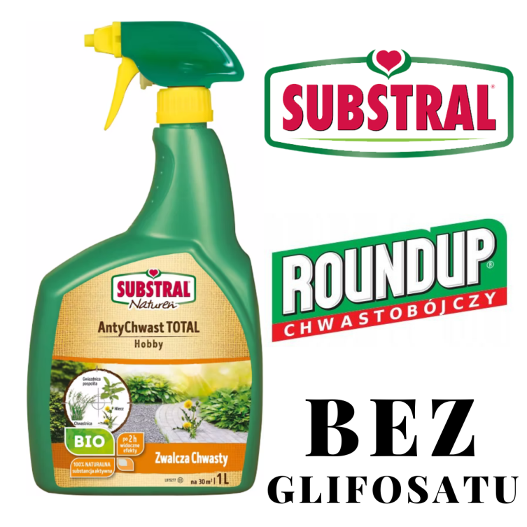 Roundup AntyChwast TOTAL Hobby 1L  Bez Glifosatu