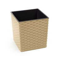 Lamela Doniczka Rattan Juka 25x25x26 cappuccino