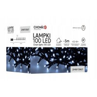 Lampki choinkowe LED 100L 8m Zimny Biały Do Wnętrz i Na Zewnątrz!