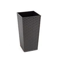 Lamela Doniczka Rattan Finezja 25x25x46.5 grafit