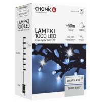 Lampki choinkowe LED 1000 szt. 53m, ciepły biały, 8 funkcji, zewnętrzne/wewnętrzne