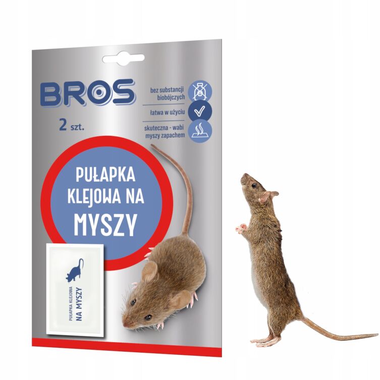 Pułapka klejowa na myszy 2 sztuki - Bros