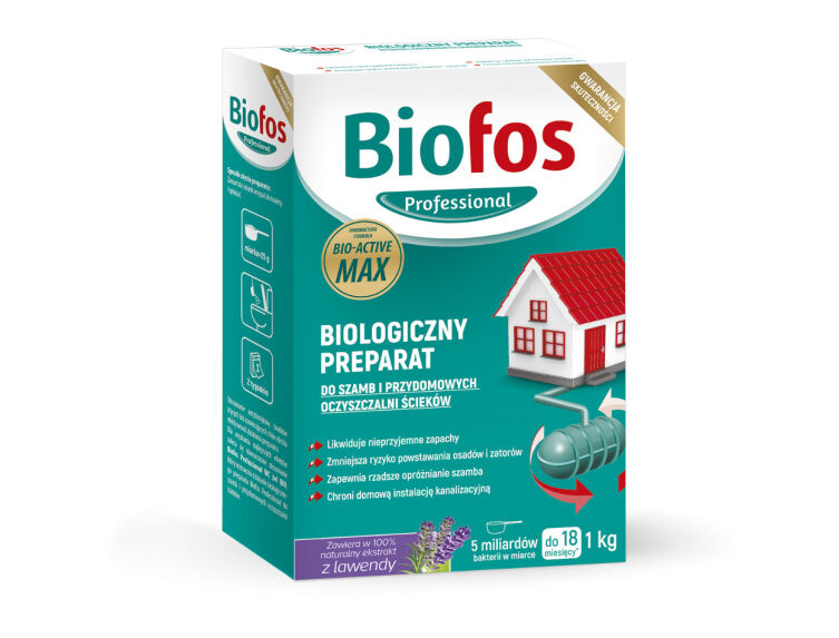 Biofos preparat do szamb i przydomowych oczyszczalni ścieków 1kg