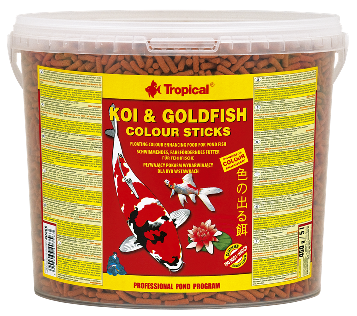 Tropical Koi & Goldfish Colour Sticks 5L/430g