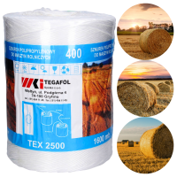 Sznurek Rolniczy Tex 2500 – 1600m 4kg Biały TEGAFOL Wytrzymały