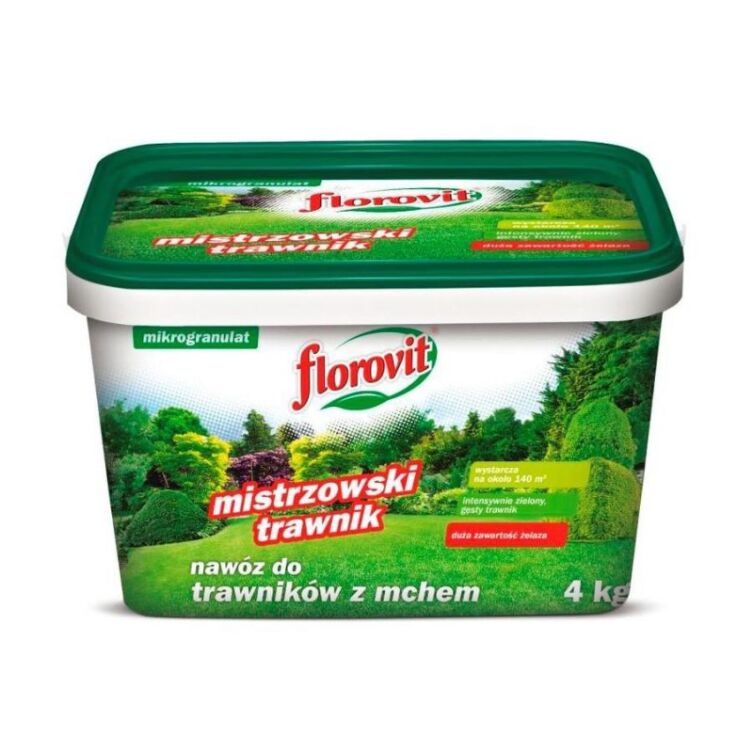 Florovit Mistrzowski Trawnik Nawóz Do Trawników Z Mchem 4 Kg - Fungi-Chem