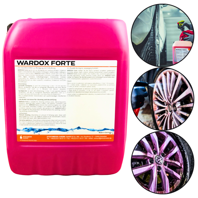 Wardox Forte 12 kg – Mocny Płyn do Mycia Felg Aluminiowych