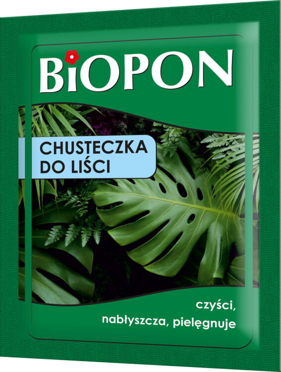 Chusteczka do liści nabłyszcza pielęgnuje Biopon