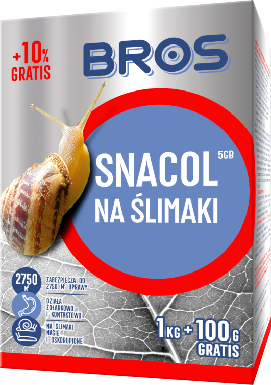 Snacol 05 GB na ślimaki 1kg + 100g gratis