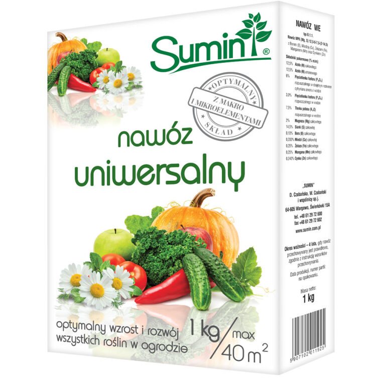 Nawóz Sumin do nawożenia Uniwersalny Optymalny Skład 1 kg