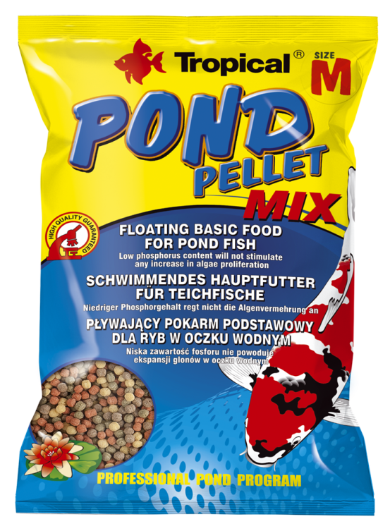 Tropical Pond Pellet Mix Size M (worek 1000ml/100g)