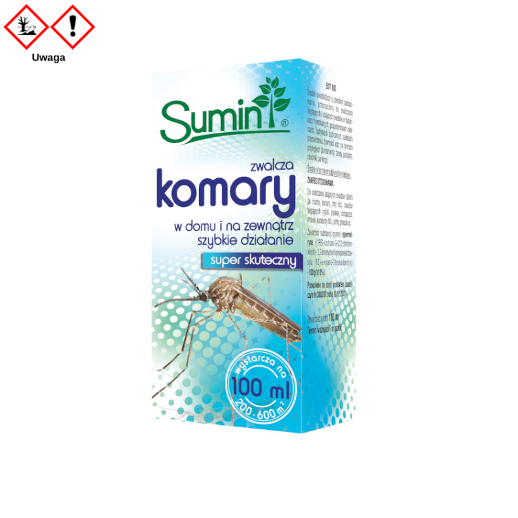 Sumin koncentrat zwalcza komary ,owady latające, owady biegające 100ml