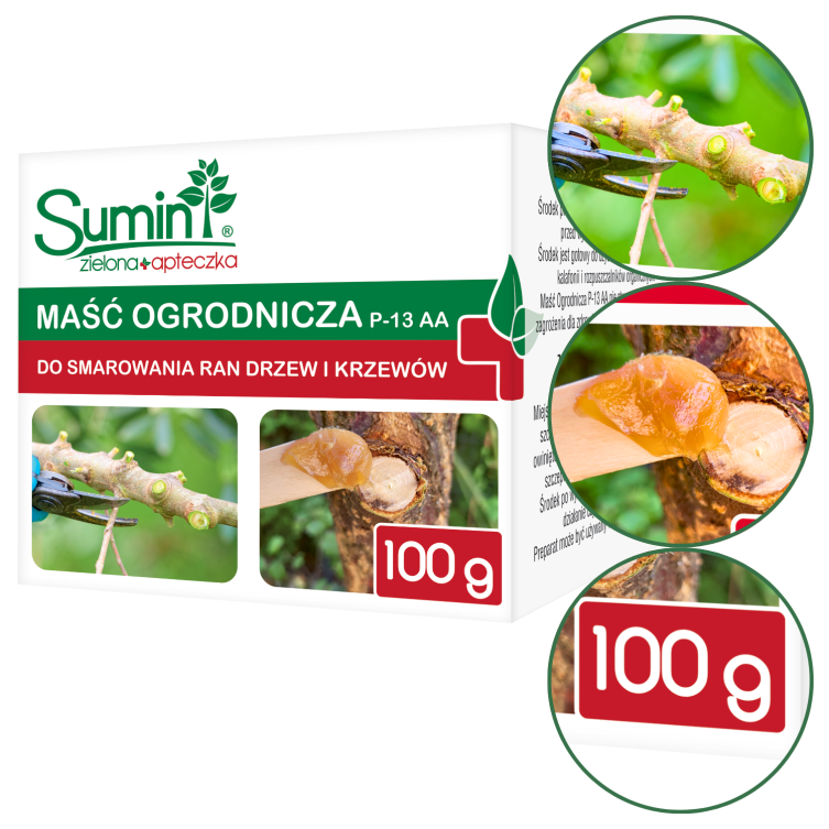 Maść Ogrodnicza P-13 AA 100g SUMIN – Ochrona Drzew i Krzewów