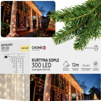 Kurtyna Sople 300 LED Ciepły Biały + Zimny Flash 3+12 m Wewn./Zewn. IP44