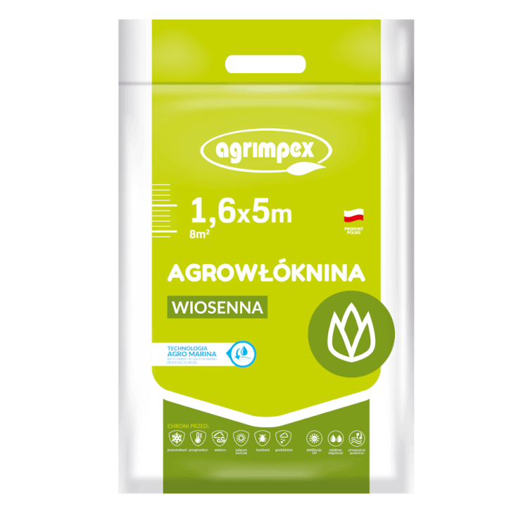 Agrowłóknina osłaniająca wiosenna Agro Marina 1.6m x 5m 23g/m2