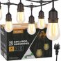 Girlanda Ogrodowa 10m 10 LED 230V Ciepły Biały z Uchwytami IP44