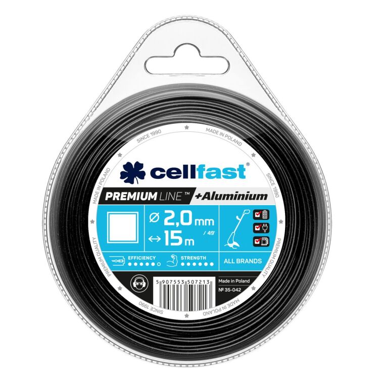 Żyłka tnąca PREMIUM Cellfast 2,0mm 15m 35-042