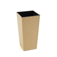 Lamela Doniczka Rattan Finezja 19x19x36 cappuccino