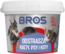 BROS odstrasza krety, psy i koty 350ml + 100ml GRATIS