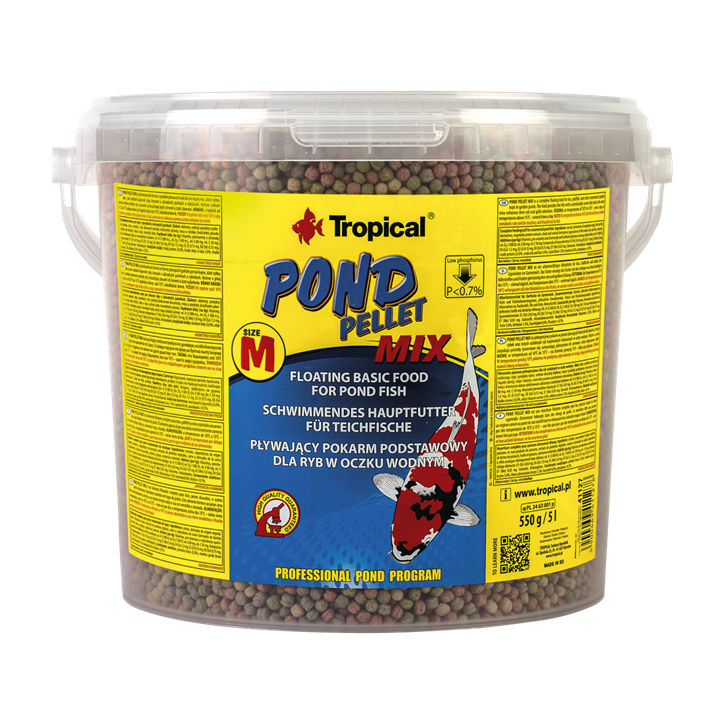 POND PELLET MIX SIZE M pływający pokarm 5L/550g