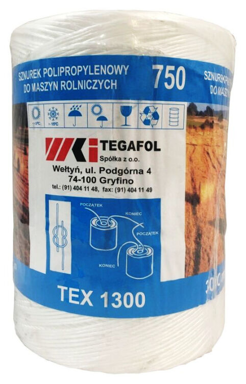 Sznurek Rolniczy TEX 1300 TEGAFOL 3000MB