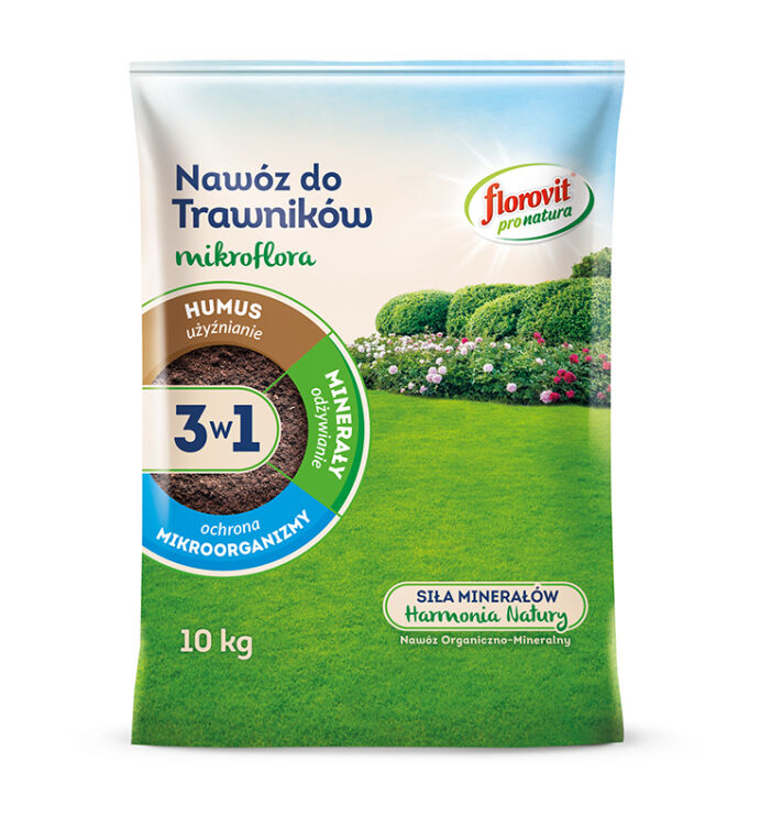 Mikroflora 3w1 nawóz do trawników 10kg