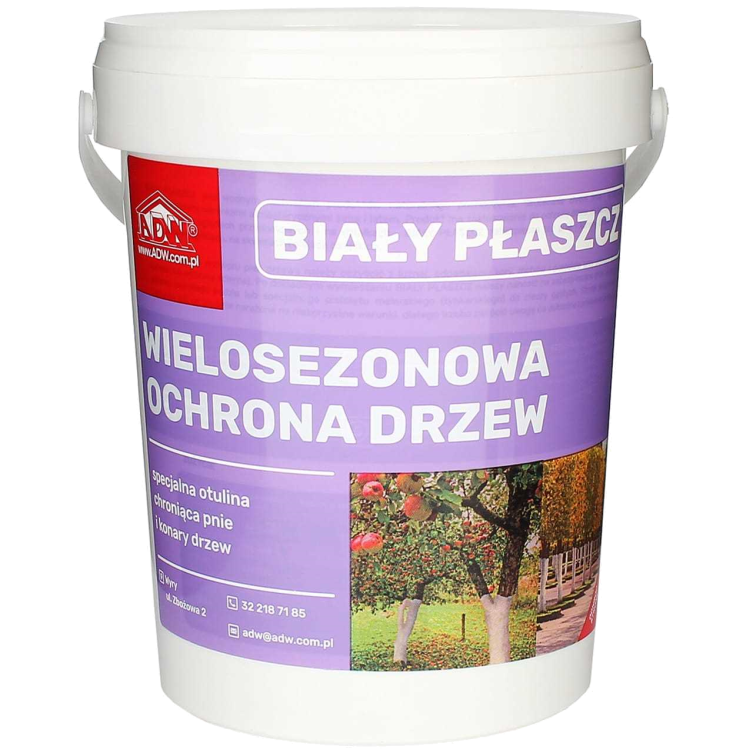 Biały Płaszcz Wielosezonowa Ochrona Drzew - Wapno na 5 Lat 1.5 kg