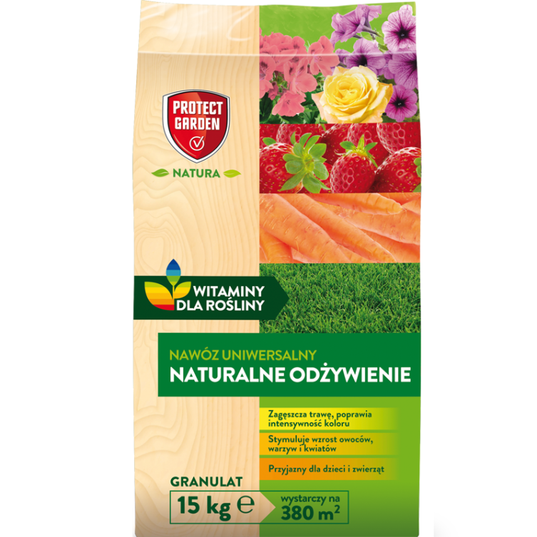 Nawóz uniwersalny Naturalne Odżywienie – Witaminy Dla Rośliny – 15 kg Protect Garden