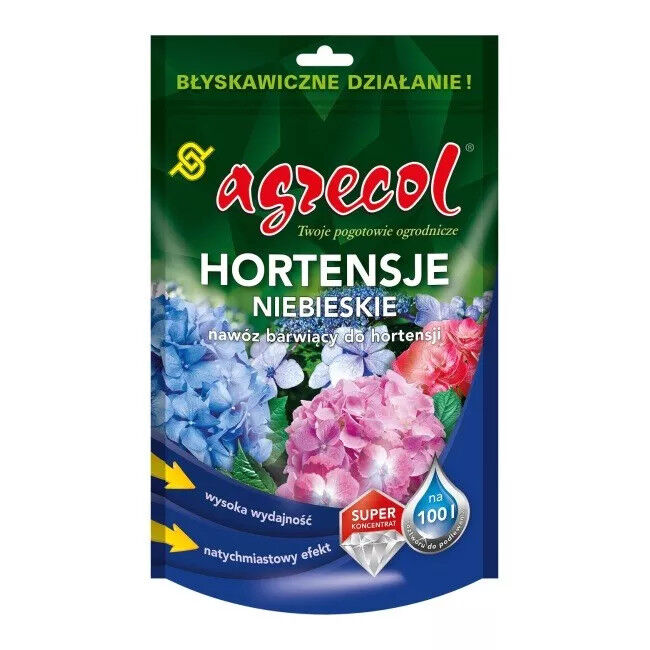 Nawóz barwiący Agrecol Hortensje Niebieskie 0,2 kg