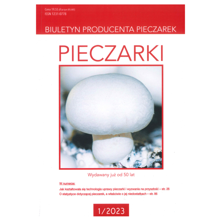 Pieczarki - biuletyn producenta pieczarek 1/2023