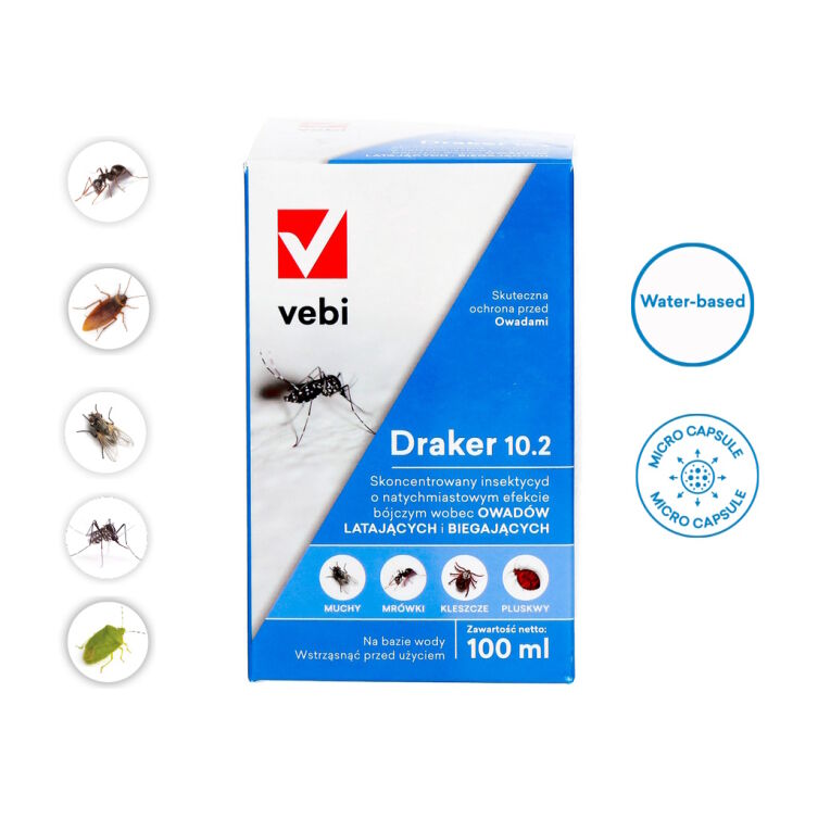 Vebi Draker 10.2 100ml na owady latające biegające mikrokapsułki