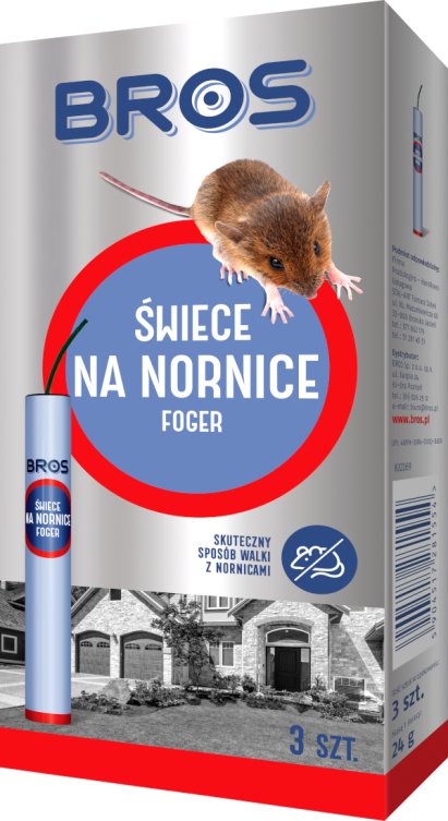 Świece na nornice FOGER  3 szt