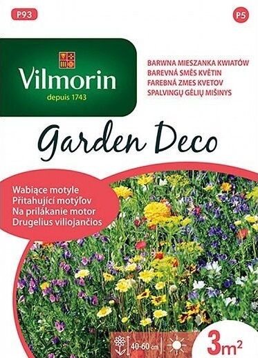 Kwiaty wabiące motyle: Powój, Len trwały, Złocień 6g Garden Deco