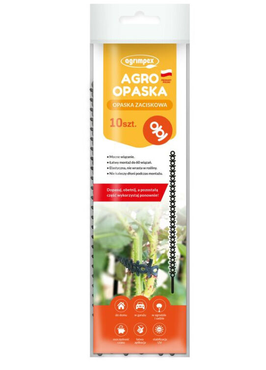 Agro opaska czarna 10 szt. Agrimpex