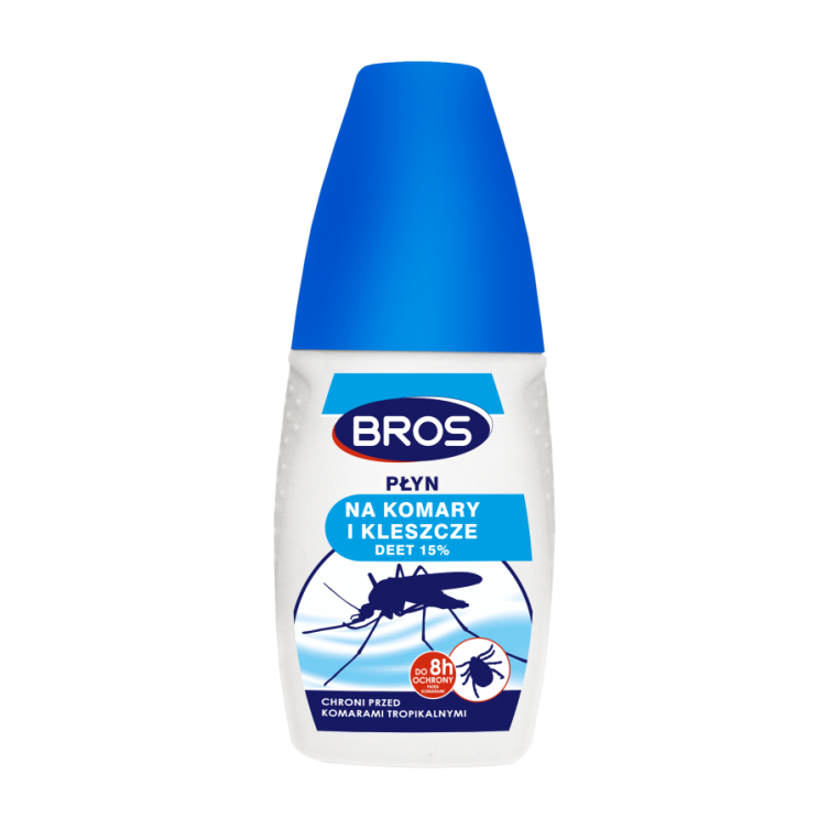 BROS Płyn na komary i kleszcze 100ml DEET 15%