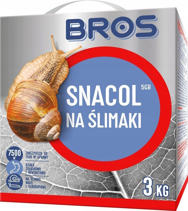 Bros SNACOL 5GB ŚRODEK TRUTKA NA ŚLIMAKI 3kg MOCNA