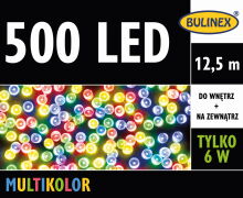 Lampki choinkowe Bulinex na zewnątrz 12.5m 500 LED multikolor