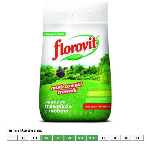 Nawóz Florovit do trawników z mchem 5 kg