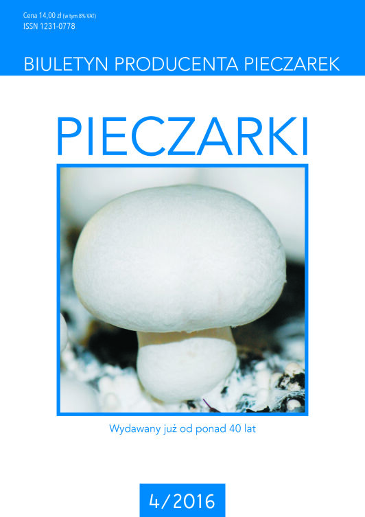 Pieczarki - biuletyn producenta pieczarek 4/2016