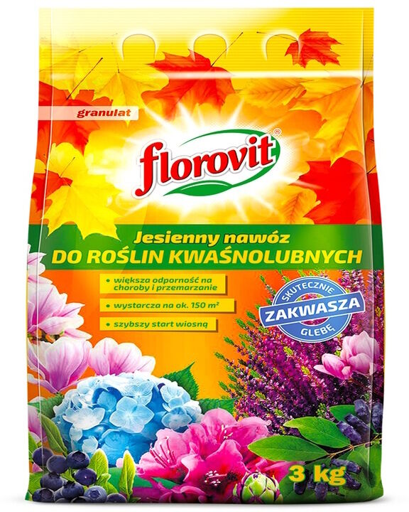 Florovit nawóz jesienny do roślin kwaśnolubnych 3 kg - na ok. 150 m2